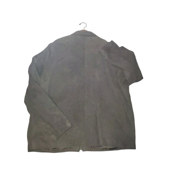 Vintage GAP Genuine Brown Suede Leather Full Zip Jacket Men size XXL - Picture 5 of 9